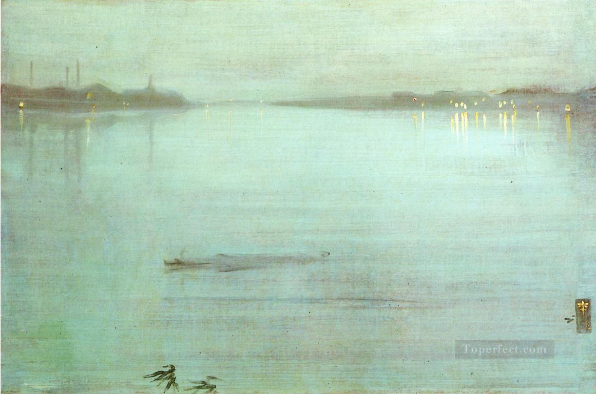 Nocturne Blue and Silver James Abbott McNeill Whistler Oil Paintings